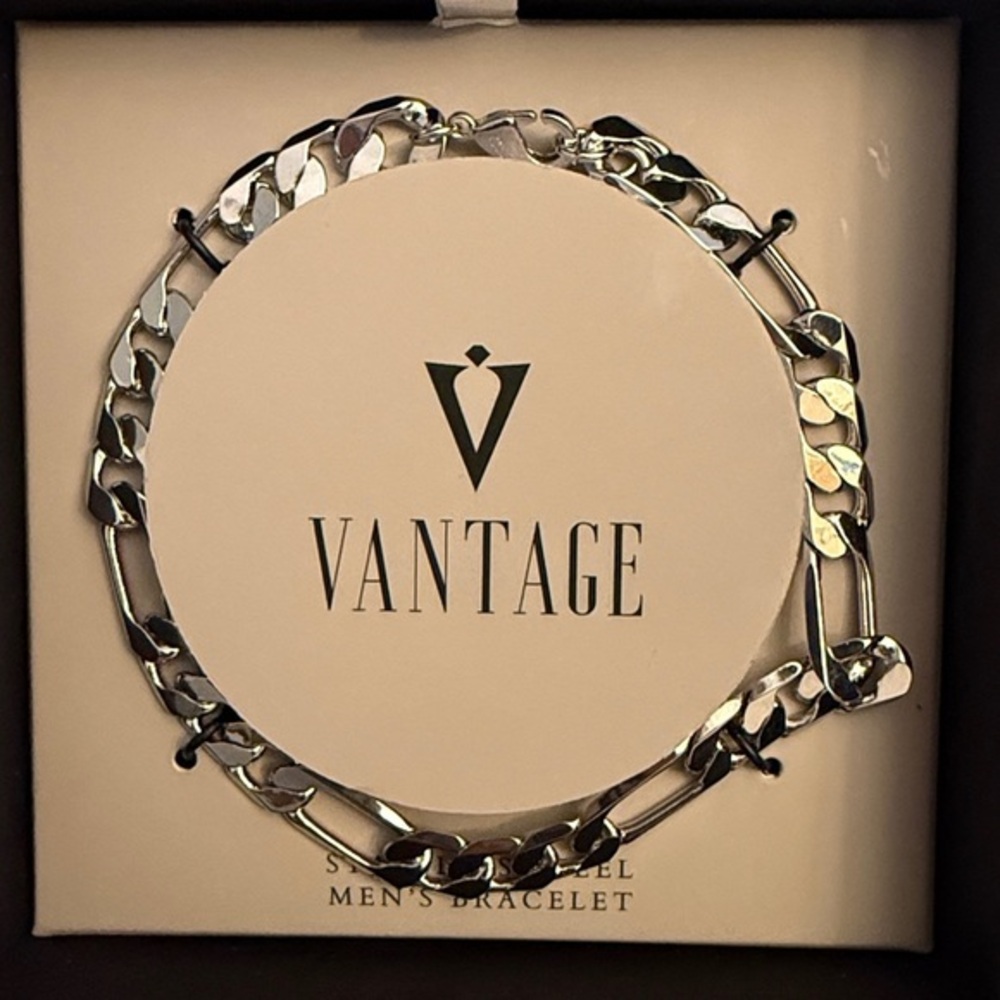 Stainless steal Men's Bracelet Tarnish free bracelet silver unisex jewelry